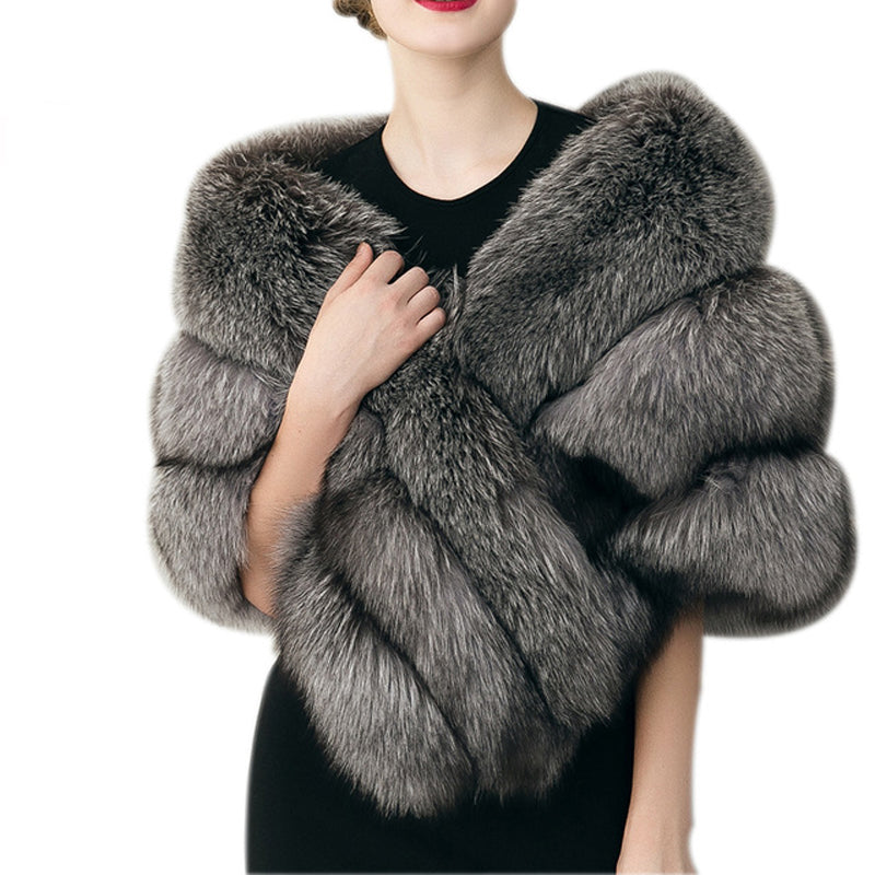 Women's Fur Winter Wrap Scarf