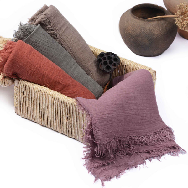 Pure Color Bubble Plain Scarves