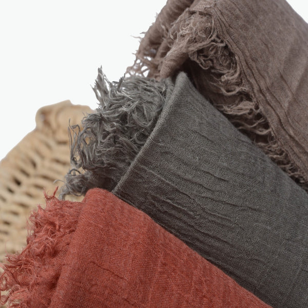 Pure Color Bubble Plain Scarves