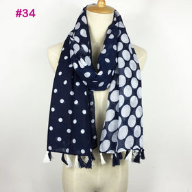 Pretty Cotton Tassel Scarf