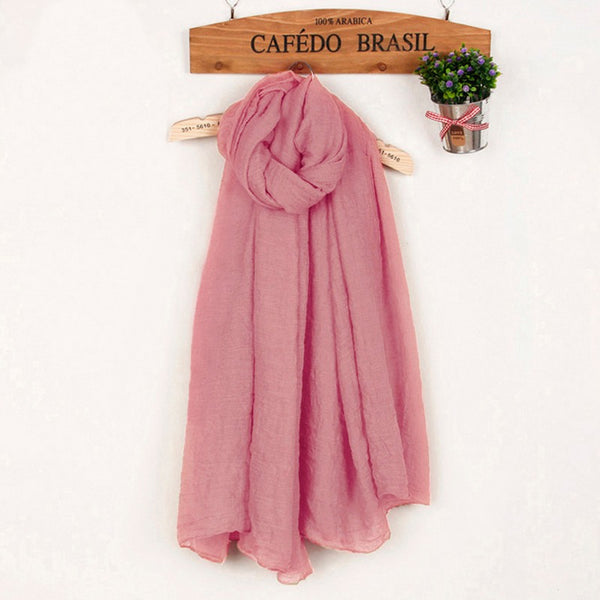 Crinkle Lovely Plain Scarf