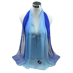 Chiffon Gradient Colors Georgette Scarf